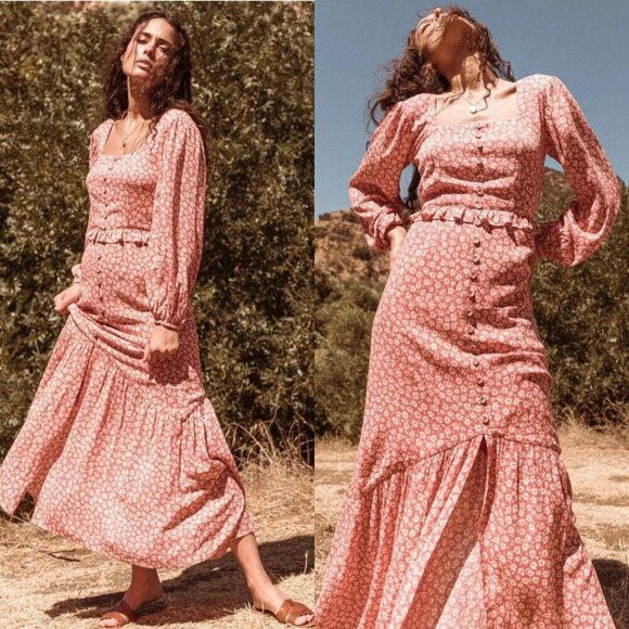 Lost + Wander Madison Maxi Floral Dress XS - Picture 1 of 16